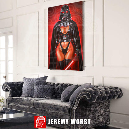 "Darth Mommy" Jeremy Worst Lord Vader Painting Pinup Cosplay Fan Art