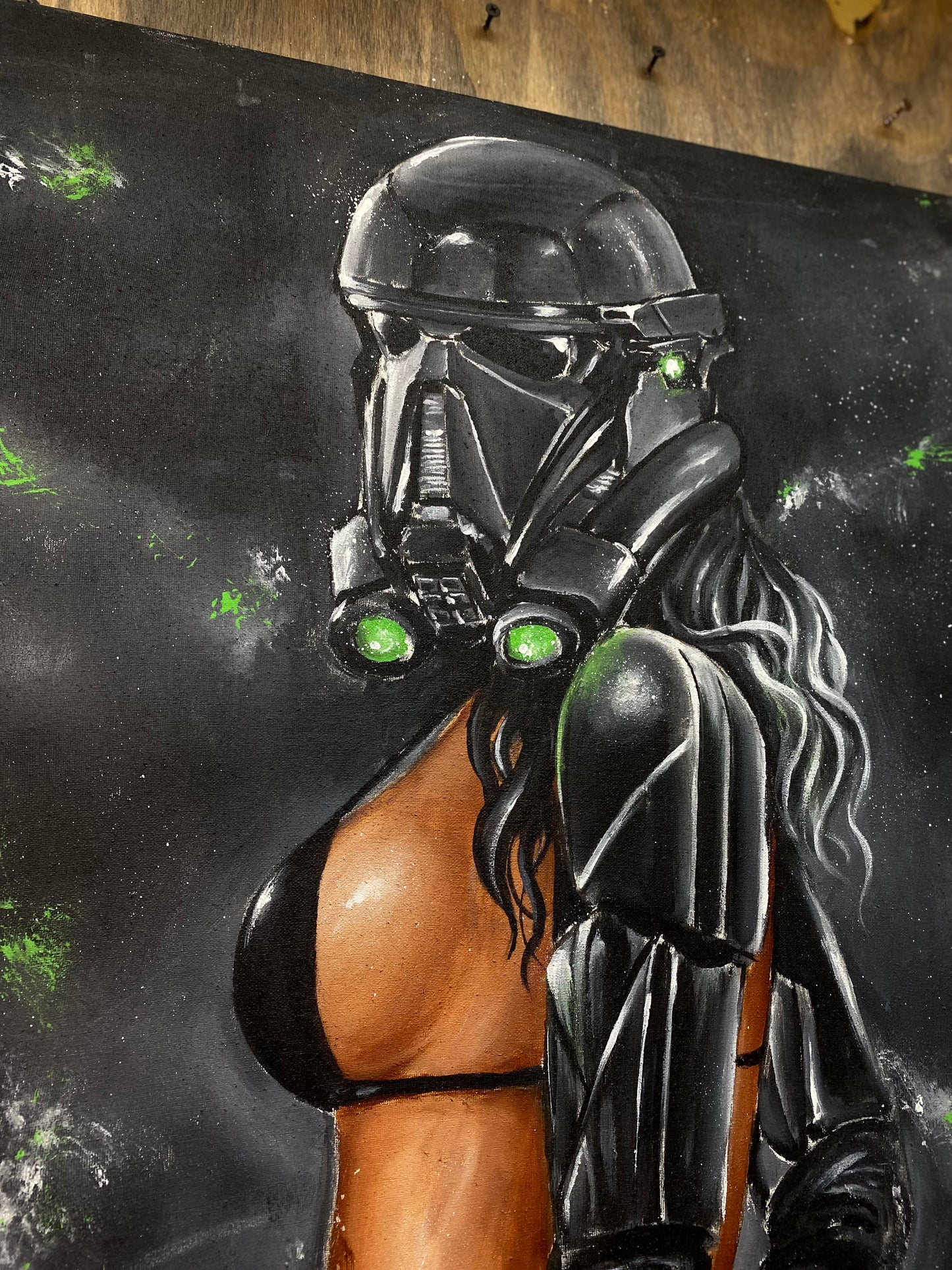 Death Trooper 2019 Original Acrylic Painting by Jeremy Worst