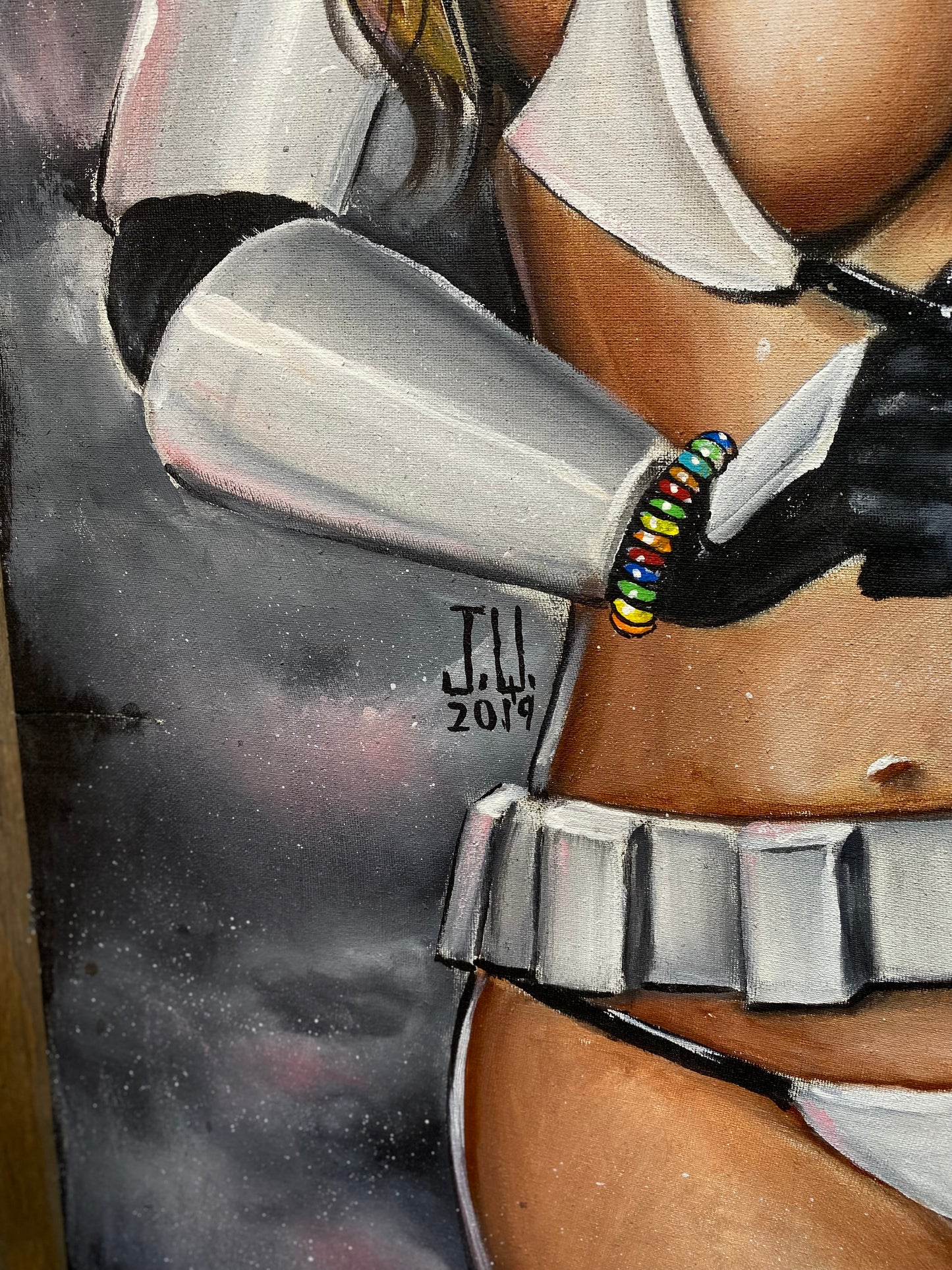 Storm Trooper 2019 Original Acrylic Painting by Jeremy Worst