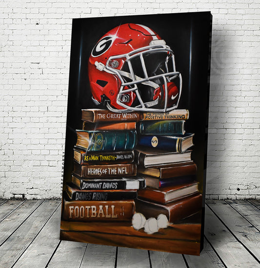 PRE-ORDER Georgia Bulldogs 2024 Painting sports Canvas Print Artwork helmet sec