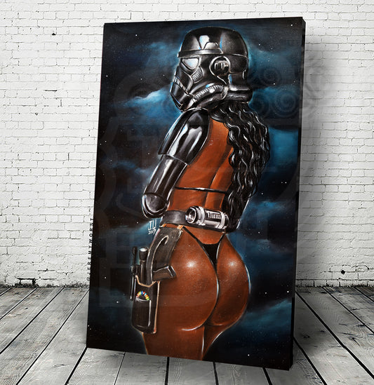 "Shadow Trooper New" Jeremy Worst  Painting Pinup Cosplay Fan Art Star Wars Cosplay