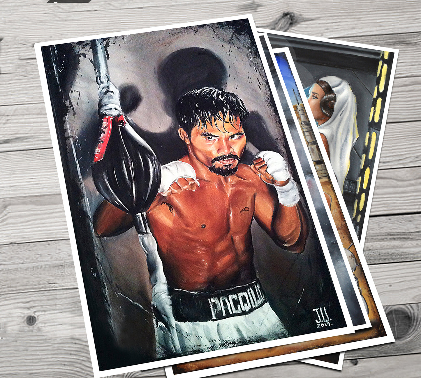 JEREMY WORST Manny Pacquiao Boxing Canvas Prints Artwork  anime art painting original win welterweight champion Philip pines fighting pride